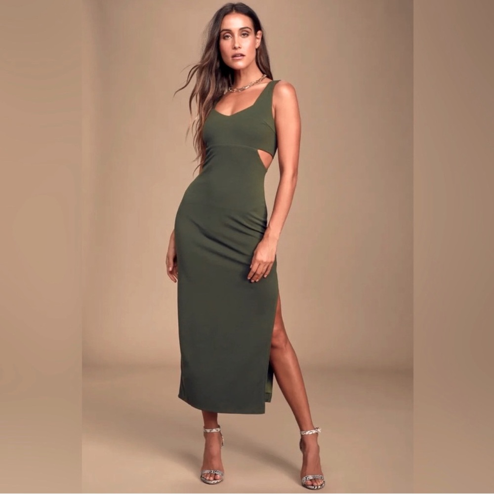 Stunning Cutout Bodycon Midi Dress